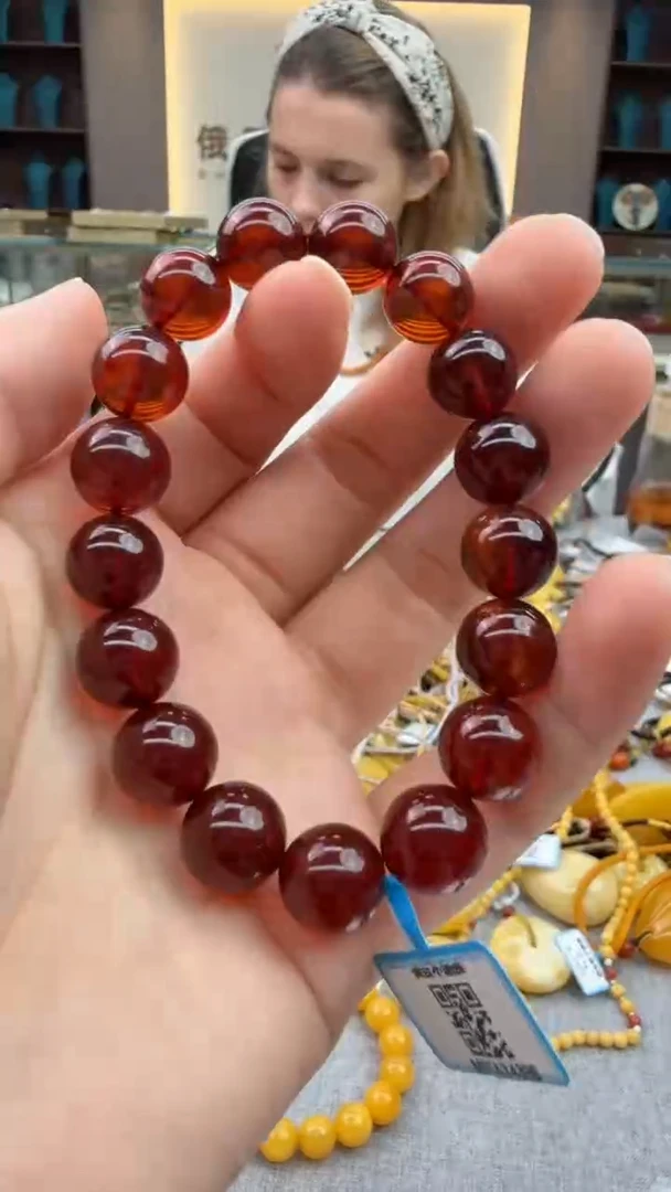 手链琥珀未镶嵌283秒拍号 假一罚三