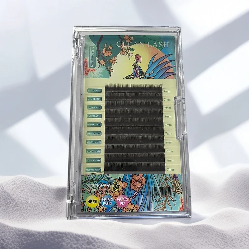 下睫毛0.20零触感双尖扁毛单根超软美甲店新手假睫毛美睫店专用