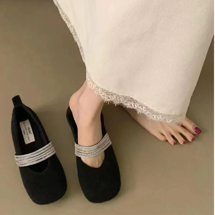 春季时尚小皮鞋英伦风软底舒适百搭款乐福单鞋2025-6（加绒）