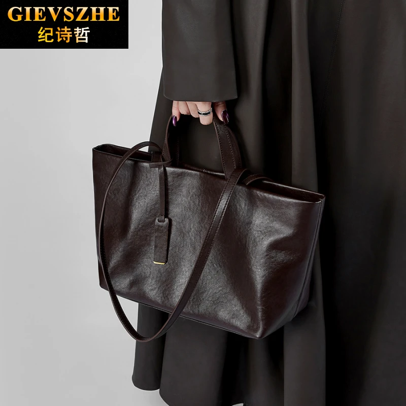 纪诗哲品牌包包女包百搭手提包大容量托特包送女友七夕情人节礼物