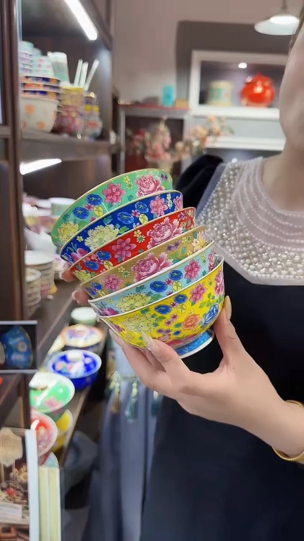 瓷片4.5英寸饭碗6个景德镇餐具