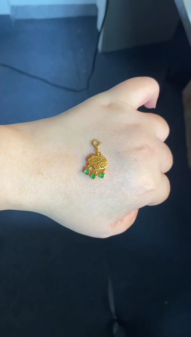 吊坠(不含链)银S925镶嵌翡翠1