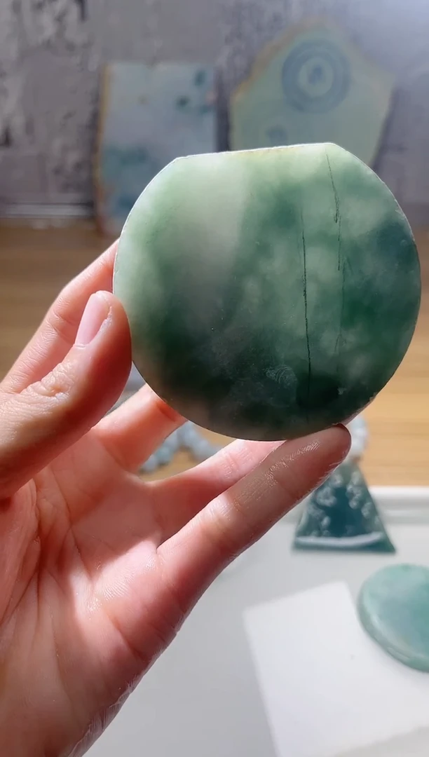 裸石翡翠翡翠a货正品玉石古陈075