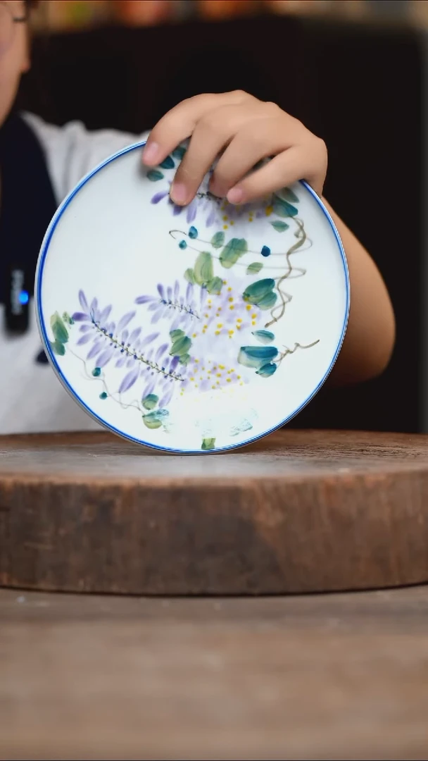 瓷片景德镇高温釉下彩（食品级）