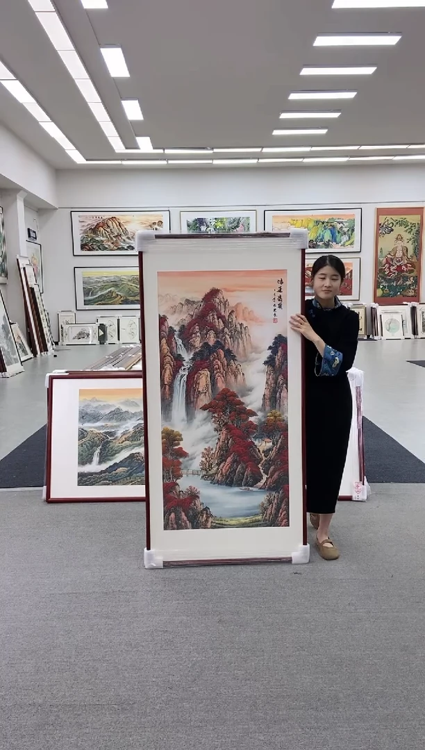 国画鸿运当头219*110cm