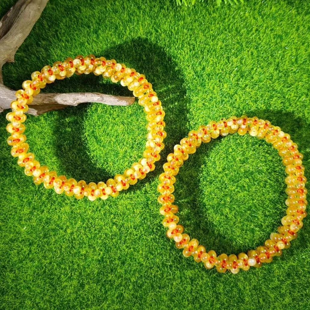 C3377【盛年珠宝】黄水晶金发晶手串-送礼佳品-多样性只发一件