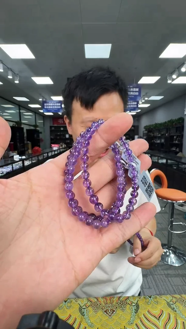 水晶手链未镶嵌6449CK 约6mm多样式发一件