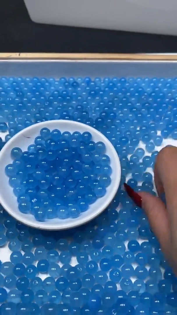 未镶嵌散珠玛瑙/玉髓B90 海蓝宝玛瑙8mm25颗8元