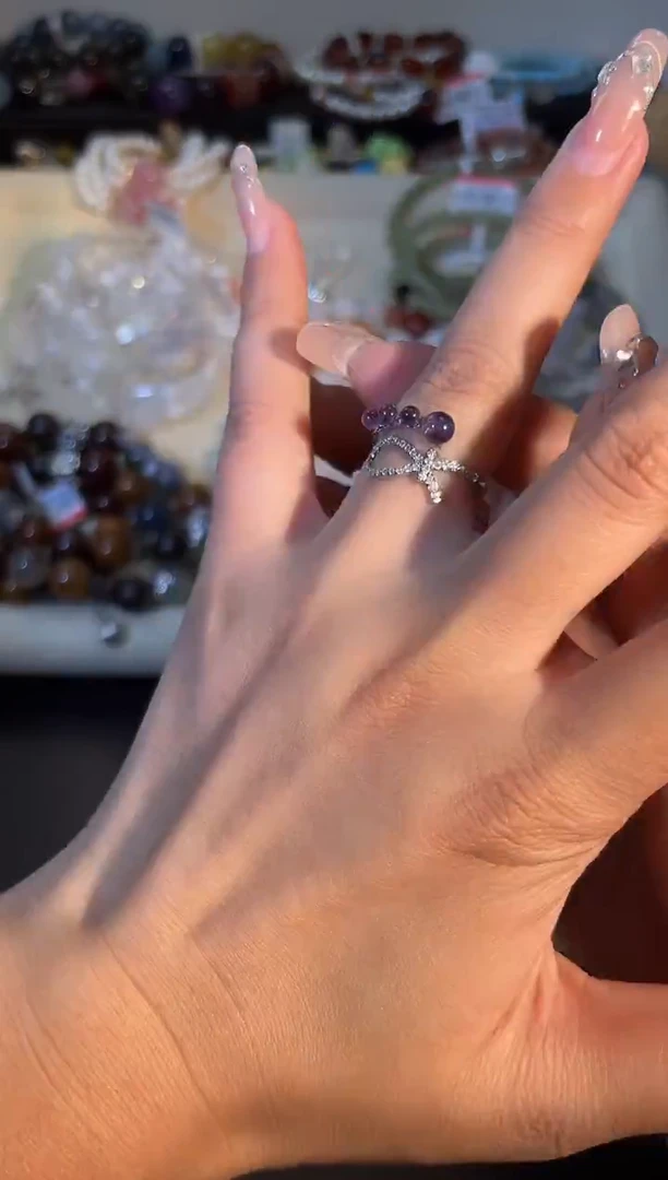 未镶嵌戒指水晶k660多样性发货一件