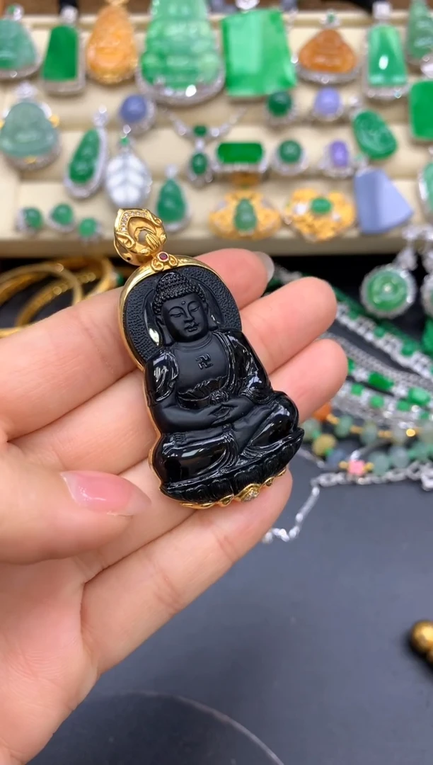 【闪购商品】翡翠颈饰18K金镶嵌171-中国好珍宝