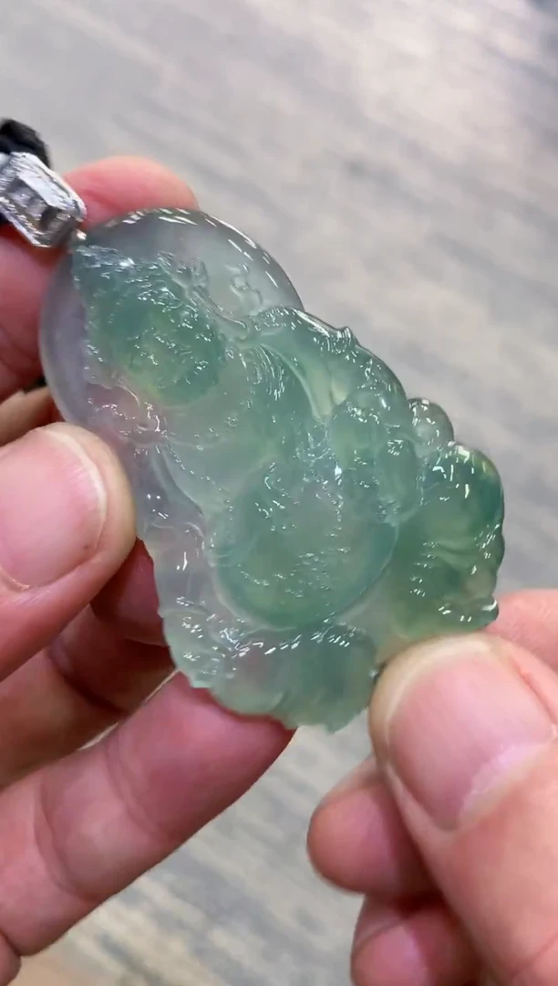 颈饰未镶嵌翡翠天然A货翡翠