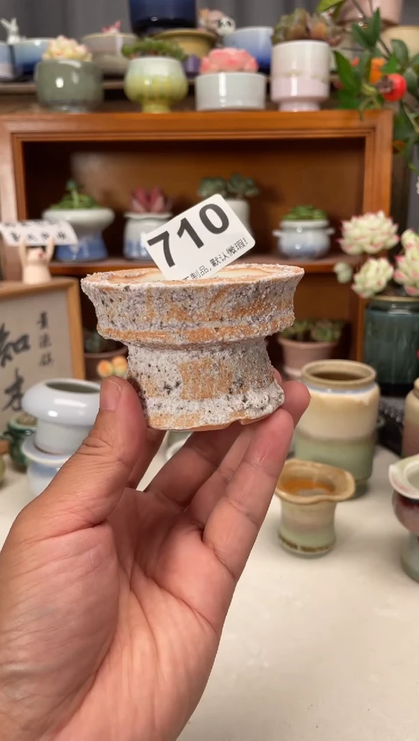 瓷片710知木花盆小芳