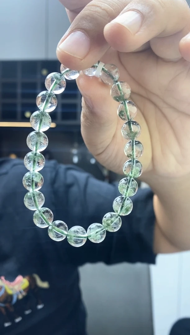 未镶嵌手链水晶小*贝绿幽灵8.6
