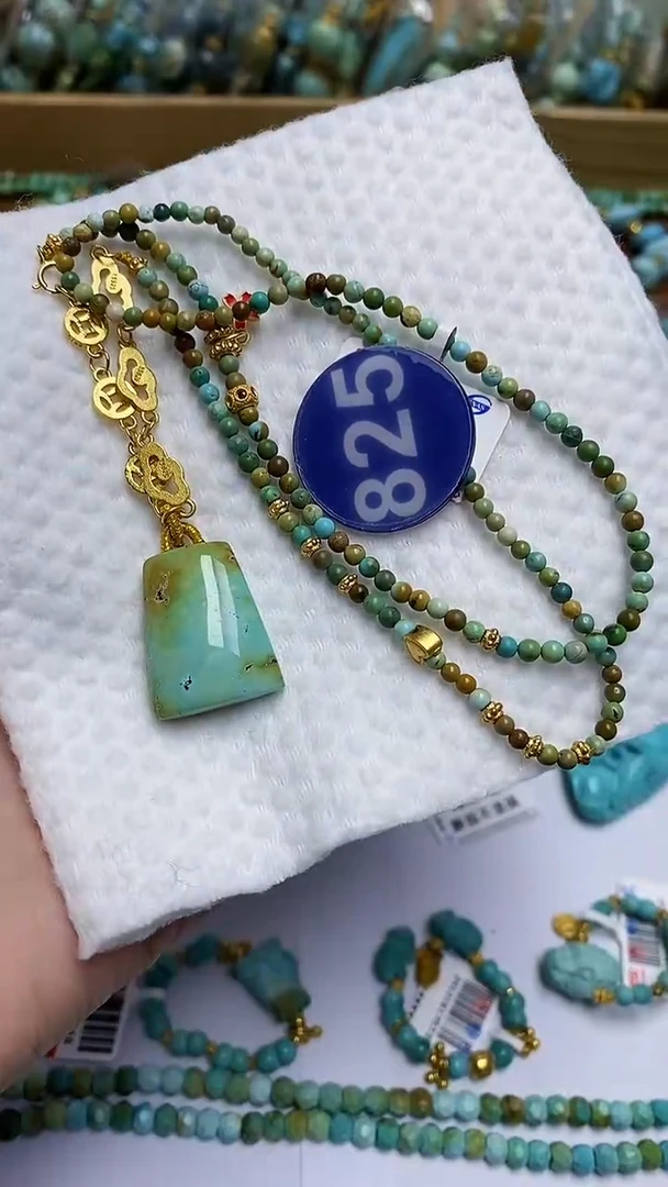 【闪购商品】绿松石项链未镶嵌825