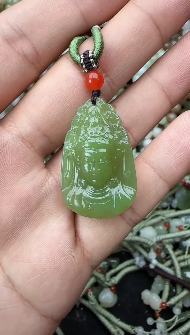 项链未镶嵌和田玉拍一发一