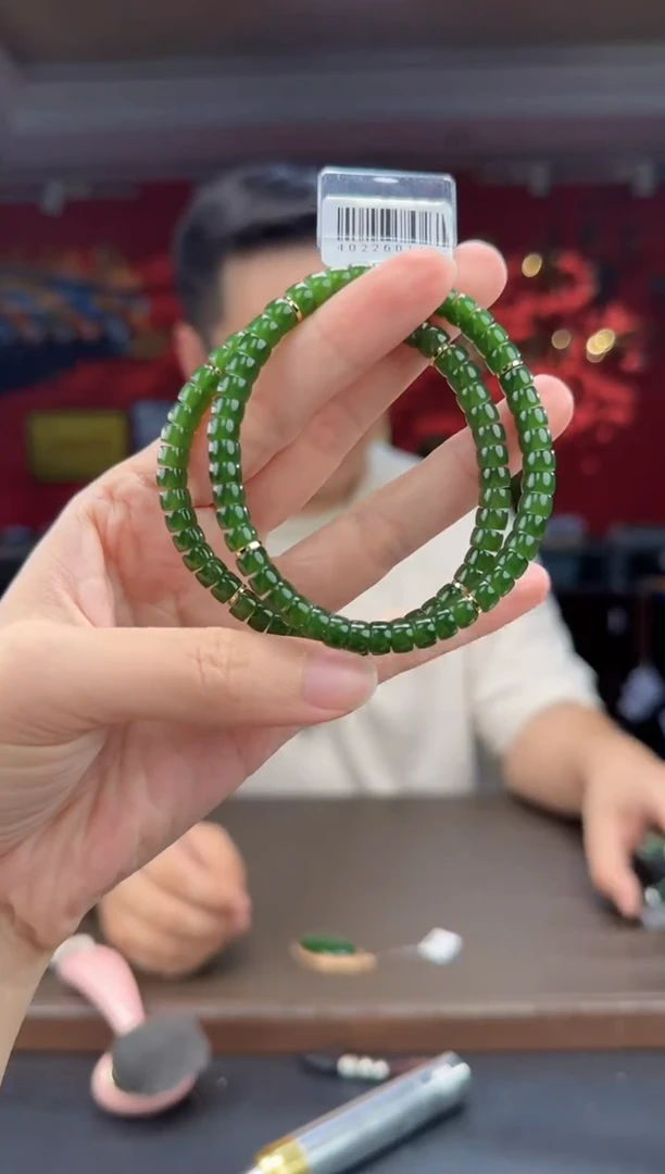 未镶嵌手串和田玉碧玉直切单圈手串多样性发货拍一发一