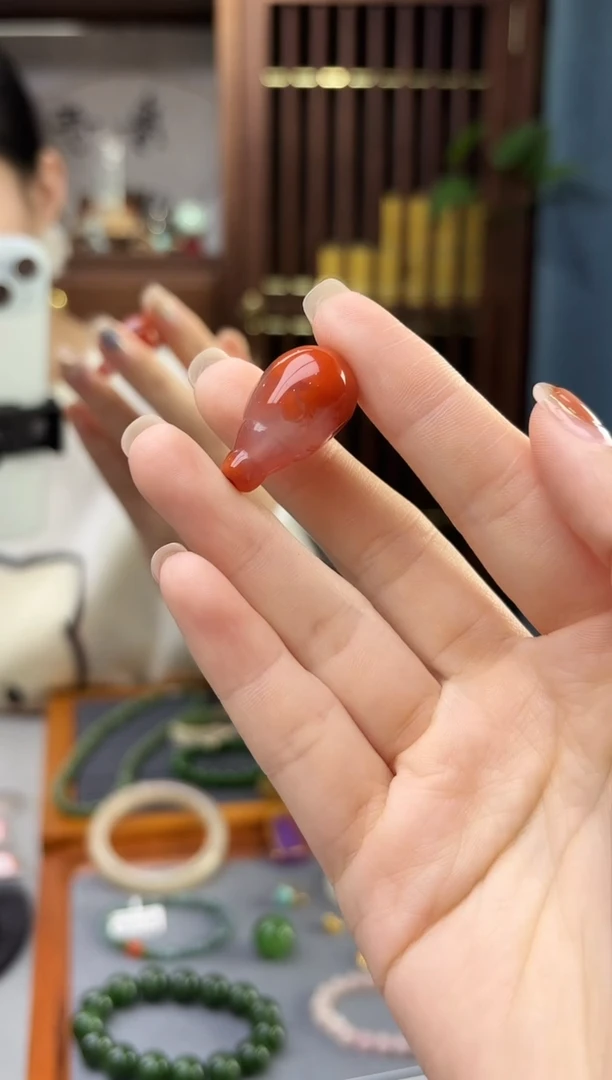未镶嵌南红玛瑙挂件南红三通配饰TX