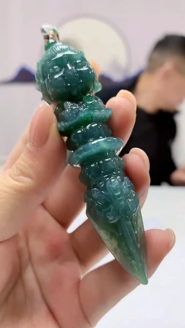 【闪购商品】定制翡翠未镶嵌5152ms-毛货挂件53