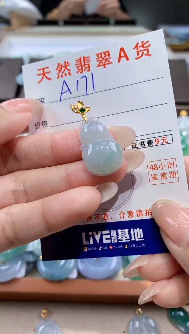 颈饰未镶嵌翡翠天然缅甸翡翠A货挂件