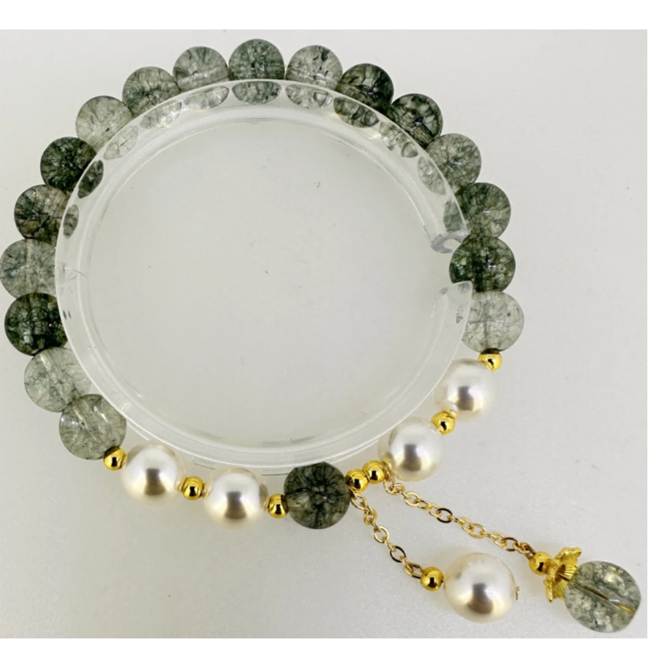 Montagut/梦特娇  巴黎法式轻奢系列【绿幽珍珠】手链