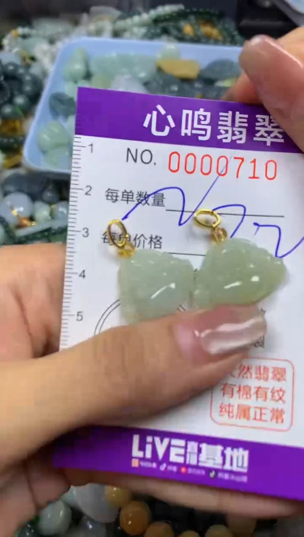 翡翠未镶嵌颈饰闪购00710