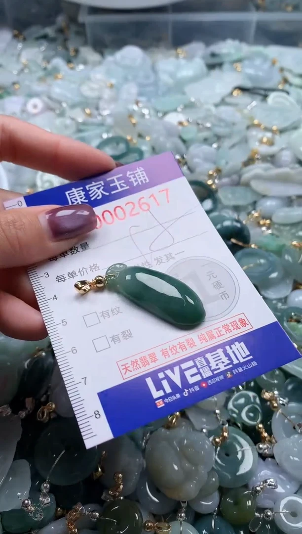 翡翠未镶嵌吊坠(不含链)2617