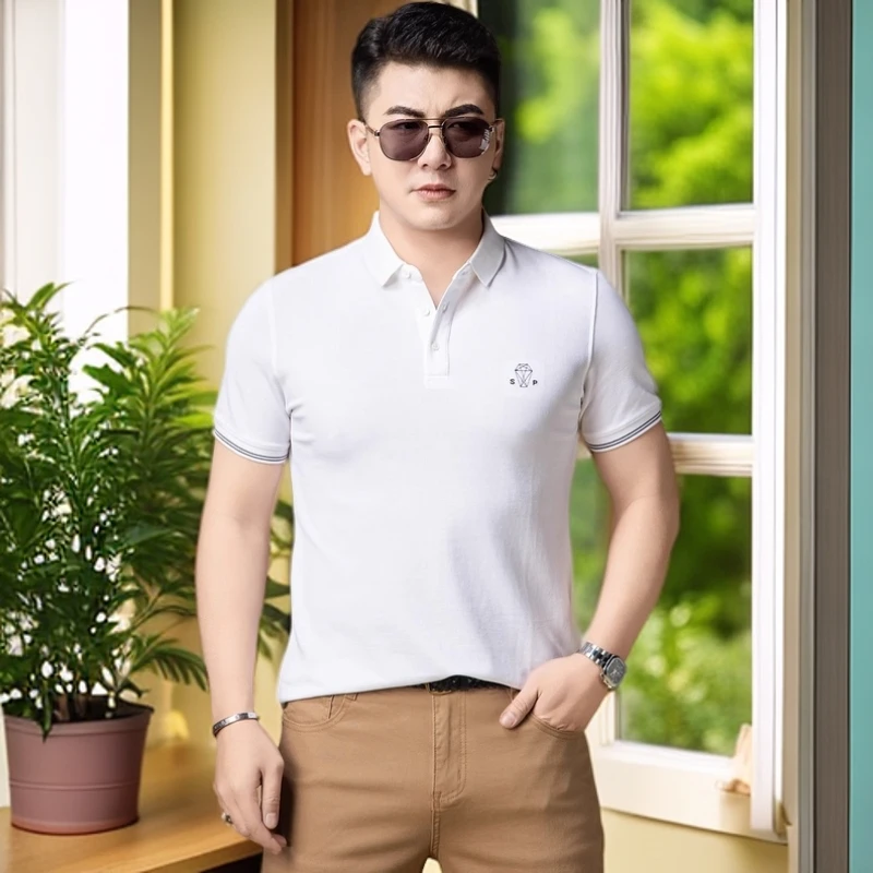 娜罗普西上衣男士polo衫短袖夏季新款凉感透气休闲商务翻领t恤男