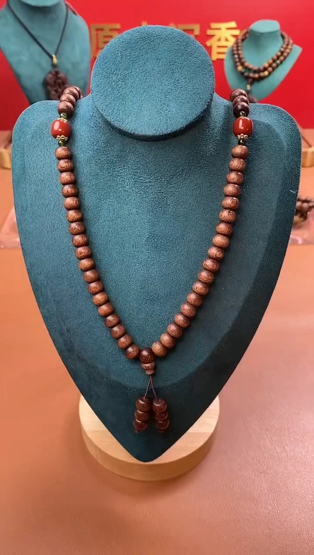 【闪购商品】沉香手串Y沉水玉化富森红土6*8*108颗