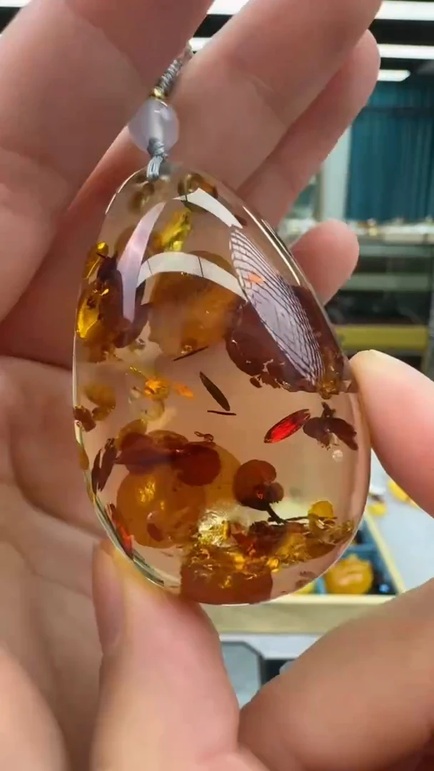 未镶嵌颈饰琥珀14秒拍号假一罚十