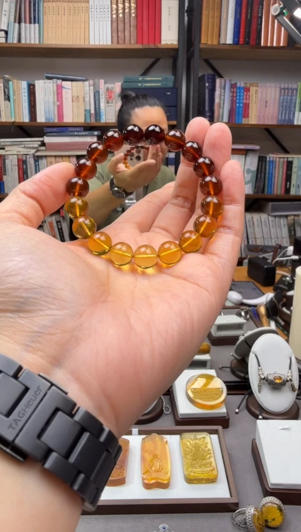 未镶嵌颈饰琥珀彩虹11+