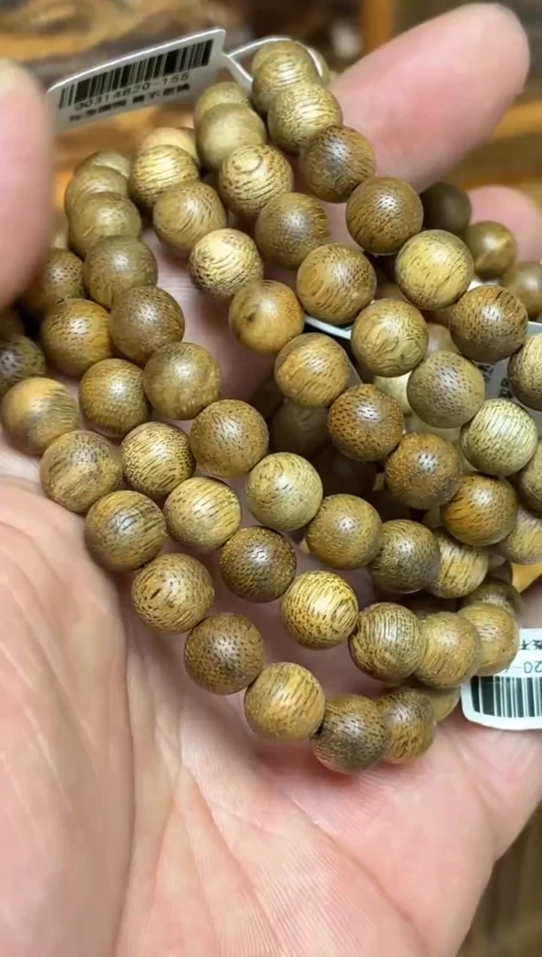 沉香手串 菩萨棋圆珠单圈0.9多样性发其一