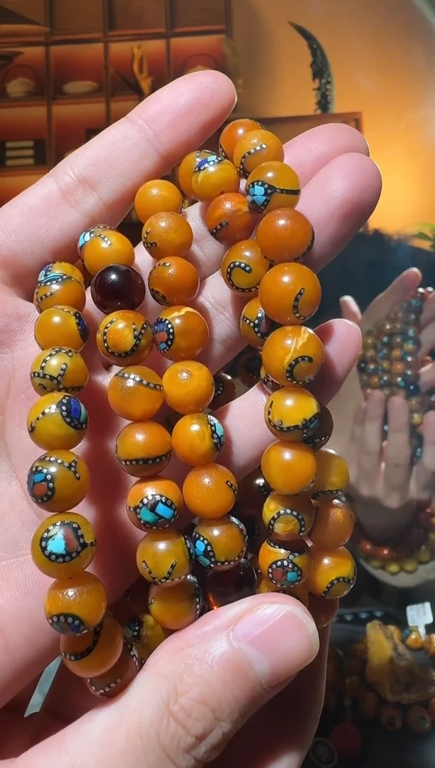 蜜蜡颈饰未镶嵌逆*去1652天然蜜蜡珠宝奇石