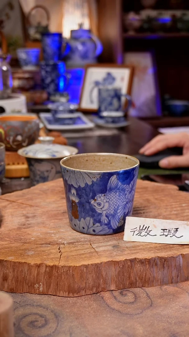 杯子金鱼手工手绘手工手绘