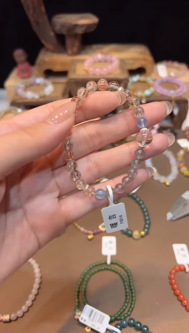 水晶手链未镶嵌手饰@@F5014