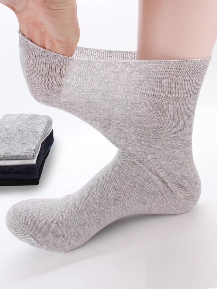 《5双装》男士 中老年松口袜 棉袜