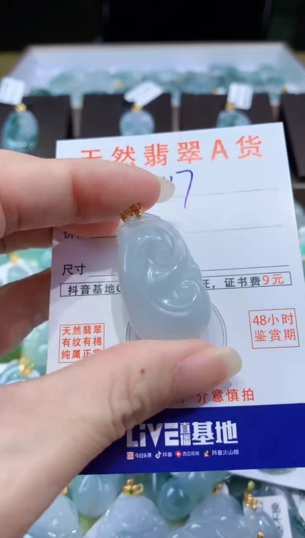 翡翠未镶嵌颈饰天然翡翠A货挂件