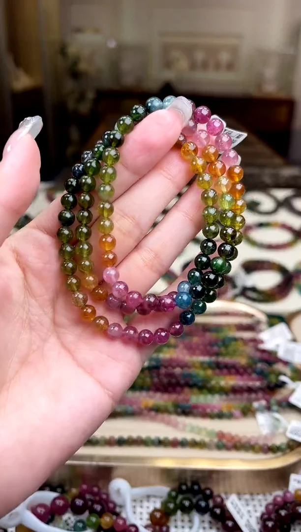 【闪购商品】碧玺/未镶嵌5mm+碧玺多圈多样性发货