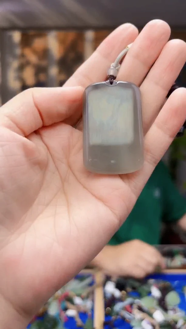 和田玉未镶嵌挂件拍一发一