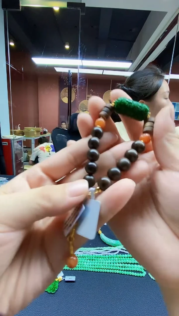 颈饰未镶嵌翡翠翡翠手串