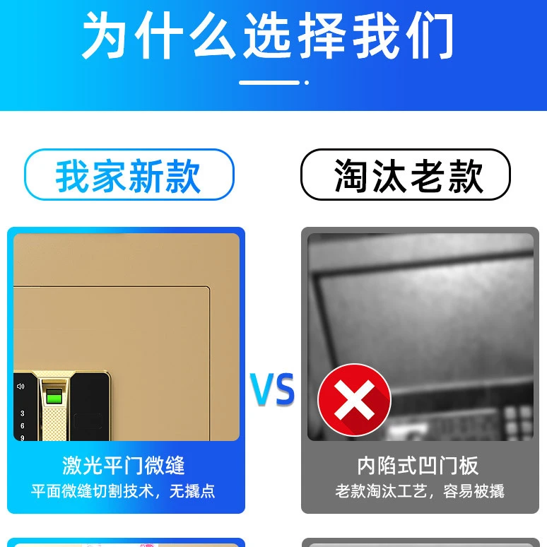 [新疆包邮]可投币45cm电子密码款2025款存钱箱全钢防盗保管箱