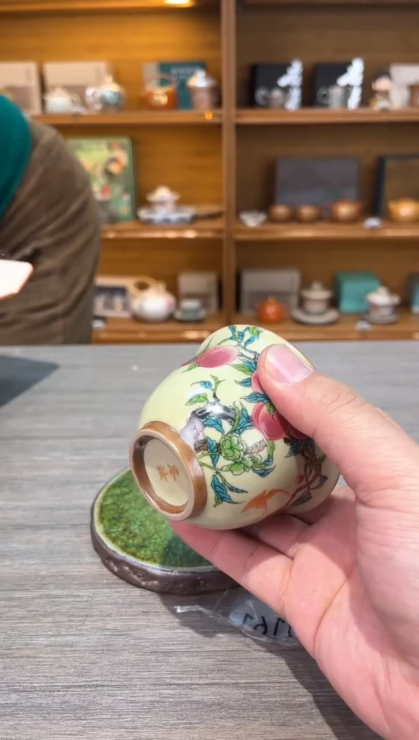 【闪购商品】桃两才盖碗加一杯茶具茶具