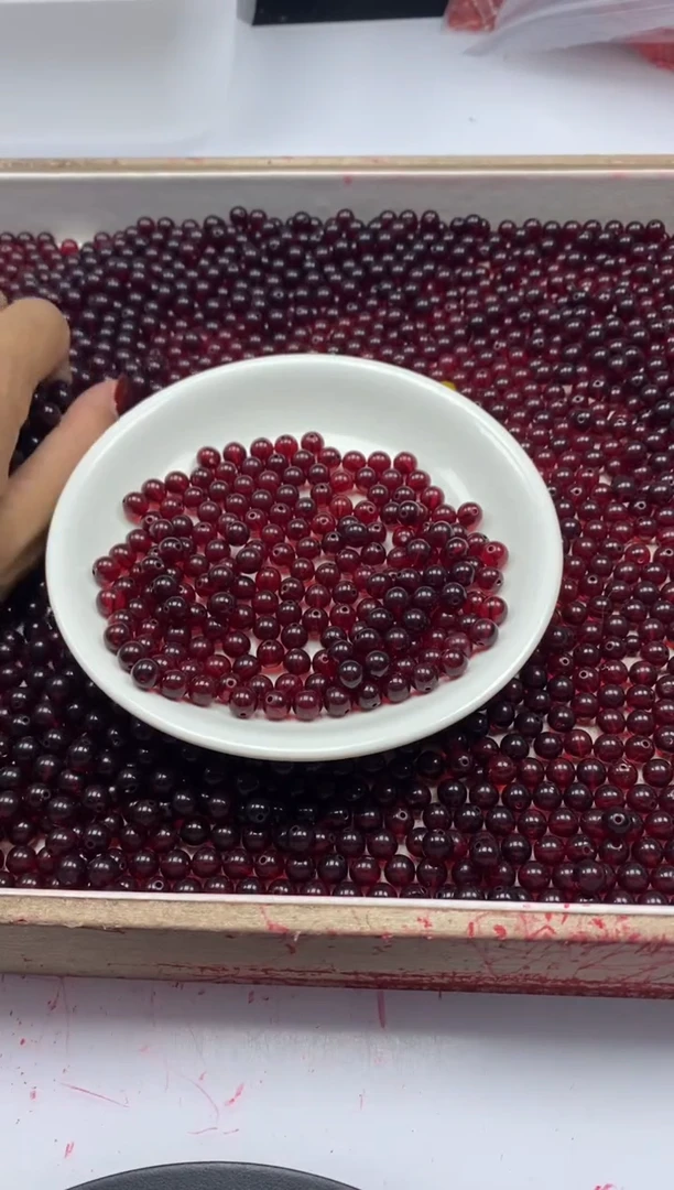 【闪购商品】蜜蜡颈饰未镶嵌w2060血*珀蜜蜡6mm*30颗