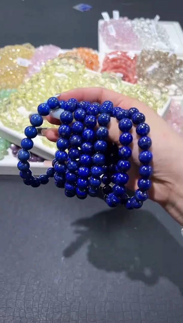 未镶嵌青金石手链66n多样性发其一【1条】默认微瑕10mm