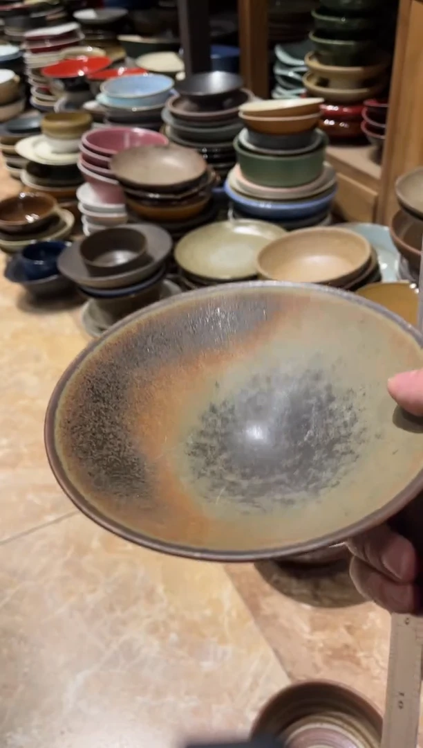 【闪购商品】瓷片431    青灰高足斗盘1个