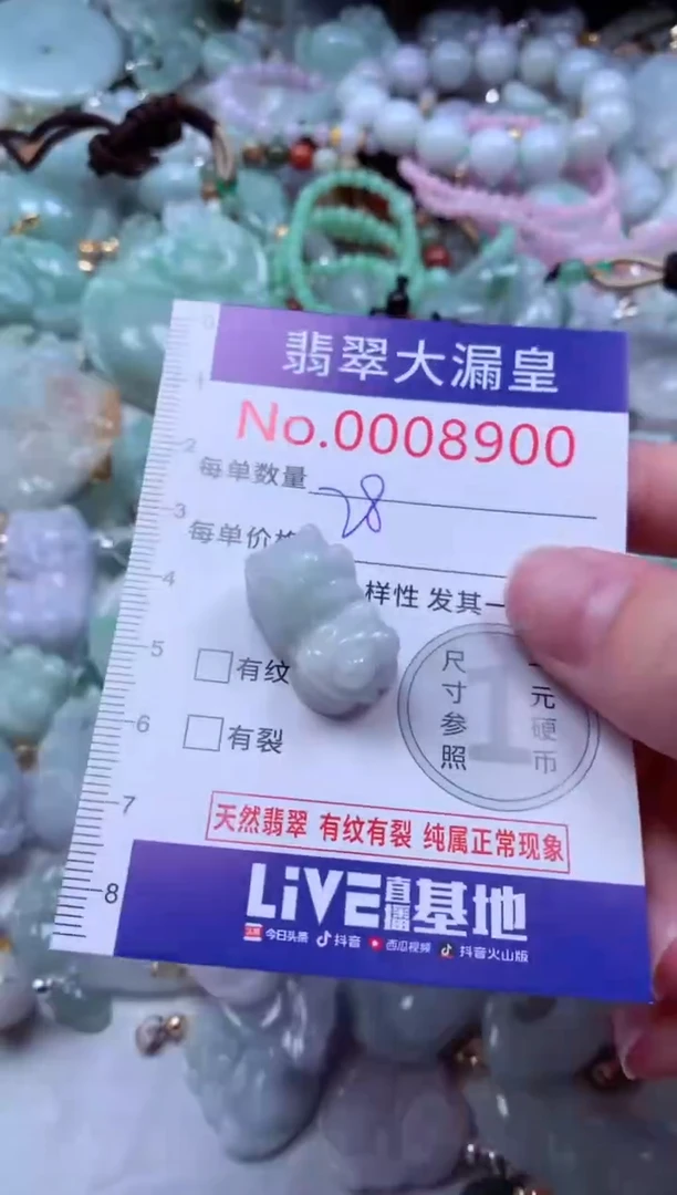 吊坠(不含链)未镶嵌翡翠8900