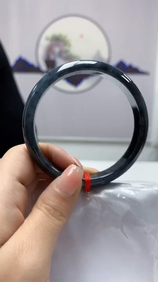 【闪购商品】定制翡翠未镶嵌4969ms-毛货手镯（59圈）118