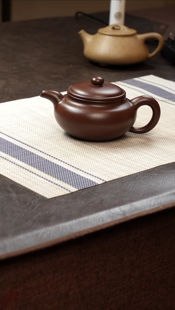 茶壶紫砂寿珍仿古 紫泥 280cc