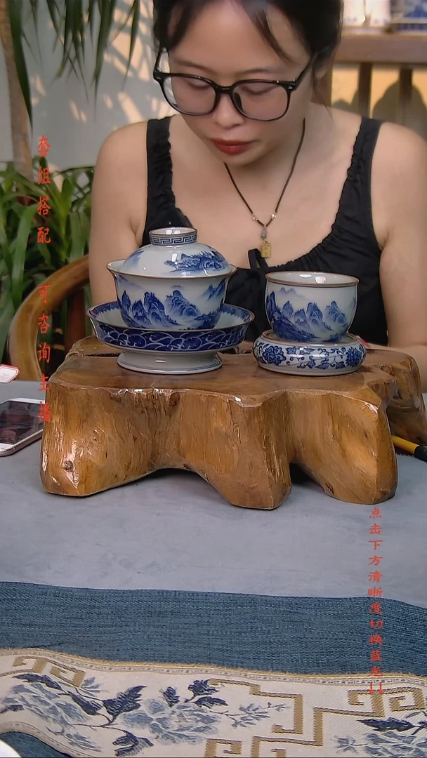 简装家用款3件套 老陶泥开片纹陶瓷茶具