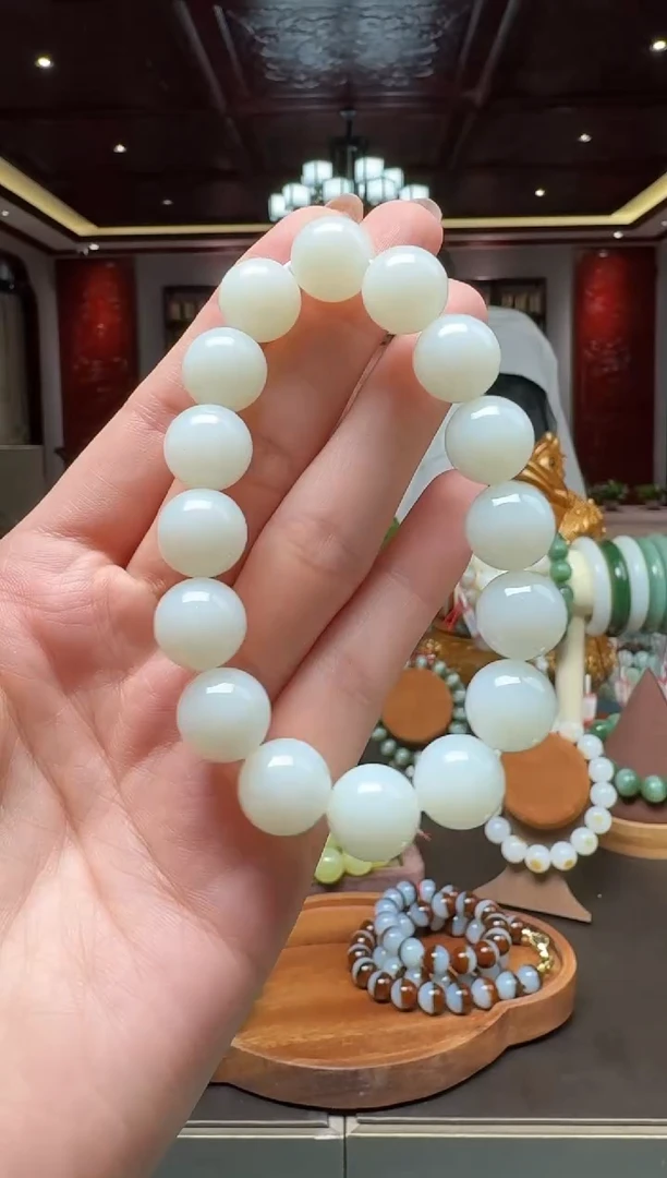 未镶嵌手串和田玉111qml13