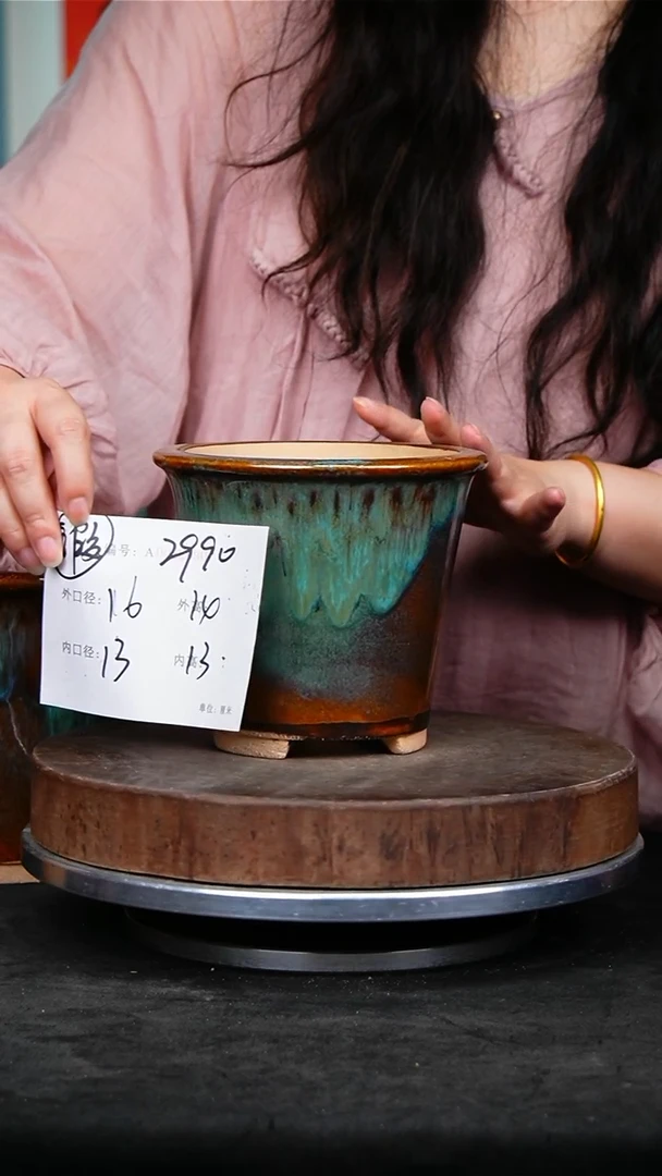 紫砂花盆2990花卉工艺